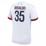 Günstige Fußballtrikots Paris Saint-Germain Lucas Beraldo 35 Auswärtstrikot 2024-25 Kurzarm